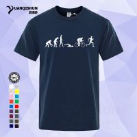 Funny Evolution Of Triathlon T Shirts 16 Colors Fashion Men Short Sleeve Cotton Mans Tshirt High Quality Unisex T-Shirt