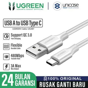 Ugreen Cable USB-A To USB-C Fast Charging 1M White