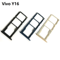 SIM Card Tray for Original For Vivo Y16 Simtray Holder Mobile Phone Replacement Repair Part