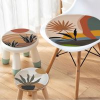 ♦❖ Monstera Agave Cactus Tie Rope Seat Cushion Office Dining Stool Pad Sponge Sofa Mat Non-Slip Chair Mat Pad