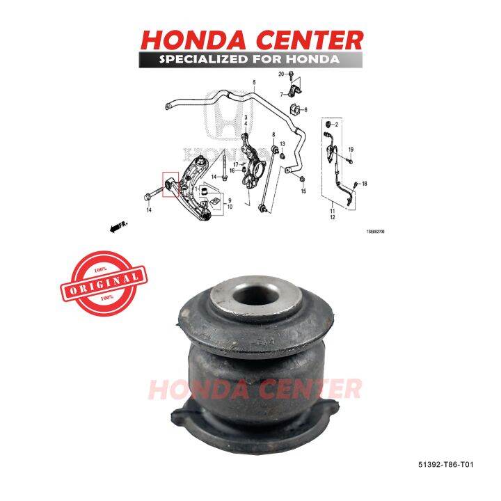 Bushing karet sayap lower arm depan kecil honda brv 2022 2023 wrv 2023 Lazada Indonesia