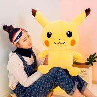 28-60cm Smile Pokemon Pikachu Animal Doll Plush Toys Kawaii Cartoon Pikachu Soft Big Dolls Toys For Kids Girl Birthday Xman Gift