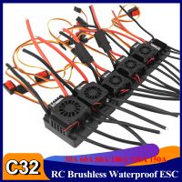 รถ RC C32วงจร ESC ไร้ถ่านกันน้ำ30A 60A รถบิ๊กฟุต BEC 150A 120A 6V/3A สำหรับรถ RC ชุมนุมรถตีนตะขาบบั๊กกี้แข่งขันทางวิบากบนถนน