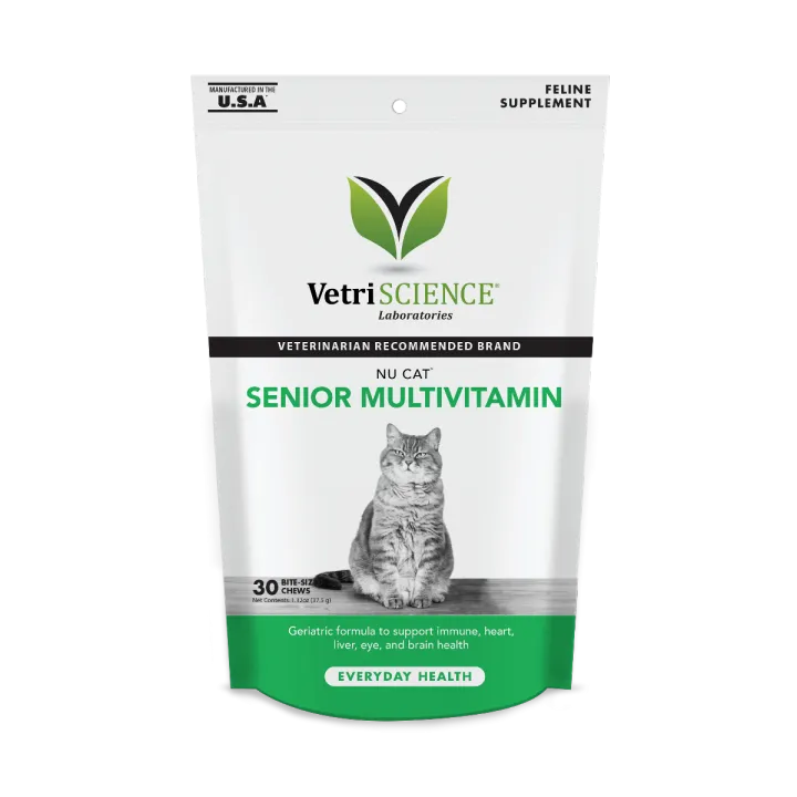 Vetri Science Nu Cat Senior Multivitamin แมวสูงอายุ 30 ชิ้น หมดอายุ 08/2022 Lazada.co.th