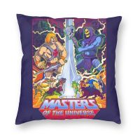 【LZ】hjb319 Masters Of The Universe Cushion Cover 45x45cm Home Decor Print He Man Skeletor Heman 80s Cartoon Throw Pillow Case for Car