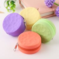 【CW】∋  Silicone Coin Purse Cartoon Round Wallet Headset Samll Change for Kids NEW