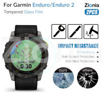 Zionia 2Pcs ฟิล์มกันรอยแบบเต็มหน้าจอสำหรับ Garmin Enduro 2 Enduro2 HD 9H 2.5D กระจกนิรภัยป้องกันการระเบิด Anti Scratch ฟิล์มอุปกรณ์เสริมเปลี่ยน