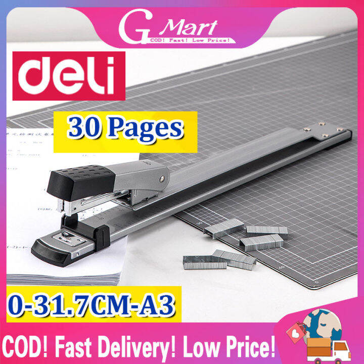 【Free Staples】 Long Arm Stapler Huapuda Heavy Type Metal Stapler