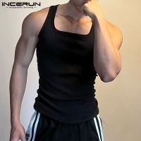 hot【DT】 2023 Men Color O-neck Sleeveless Streetwear Male Vests Workout Clothing S-5XL