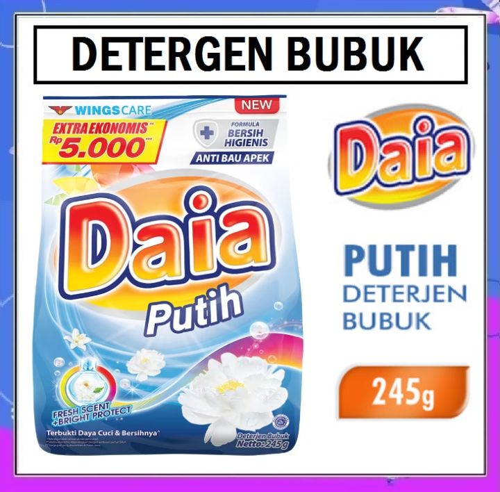 Daia Deterjen Bubuk Putih Gr Detergent Eceran Rp Lazada Indonesia