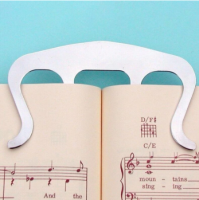 【2023】Pianos Stands Song Book Page Holder Clip Music Note Sheet Metal for Music Book Speech Draft Cooking Recipe Magazines Newspapers 1
