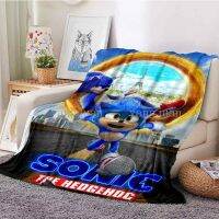 Hedgehog Sonic Cartoon Blanket Bed Sofa Car Cover Office Nap Air Conditioning Super Soft Can Be Customized B33