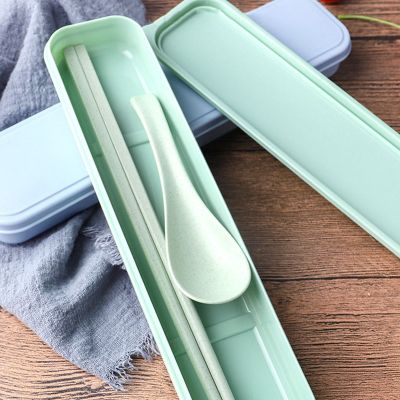 Tableware Storage Box Spoon Storage Box Chopsticks Box Straw Box Household Supplies Solid Color Nordic Style PortableTH