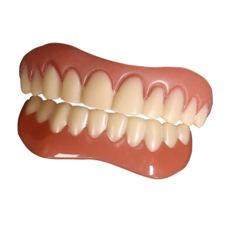 Lianjing Instant Smile Veneer Silicone Fake Teeth Cover Upperlower ...