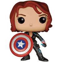 FUNKO POP 103แม่ม่ายดำกับกัปตันอเมริกาโล่มหัศจรรย์เวนเจอร์สรูปของเล่นของขวัญสำหรับเด็ก