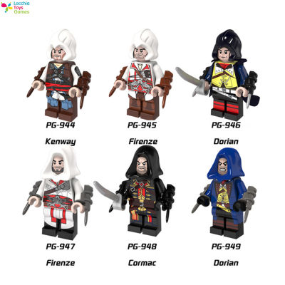 Lt【คลังสินค้าพร้อม】Legoing Assassins Creed Minifigures Building Blocks ของเล่นประกอบสำหรับของขวัญเด็ก1【cod】