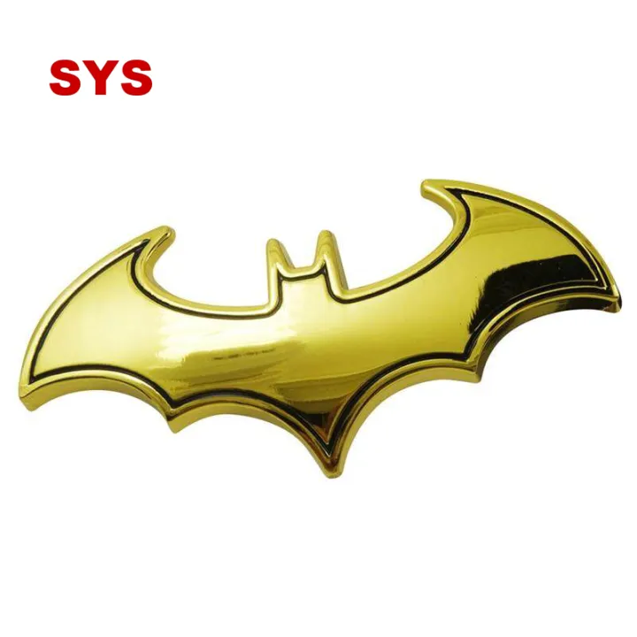 SYS Chrome Metal Badge Emblem Batman 3D Tail Decals Auto Car Motorcycle  Logo Sticker - Gold | Lazada PH