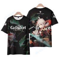 Genshin Impact Kaedehara Kazuha Print Short Sleeve T-Shirt For Men/Teens