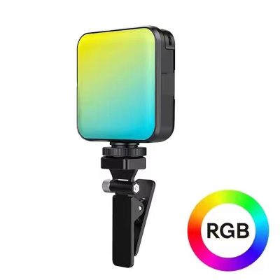 ไฟ RGB Selfie สำหรับโทรศัพท์ที่มีคลิป2000Mah ไฟถ่ายภาพ Led สำหรับโทรศัพท์มือถือพีซีจอเว็บแคมการถ่ายภาพ