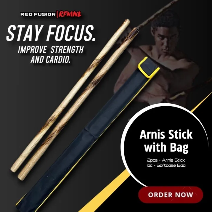 Arnis Sticks with Bag (Pair) Lazada PH