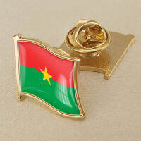 Burkina Faso Burkina Fasos National Flag, Crystal Resin Drop Badge, Brooch, Flag Badges of All Countries in the World All-metal Brooch Copper Brooch Collection