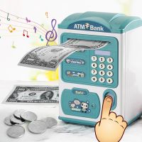 Intelligence Cash Box Piggy Bank Money Fingerprint ATM Machine For Children Digital Coins Cash Saving Safe Deposit Toy Kids Gift