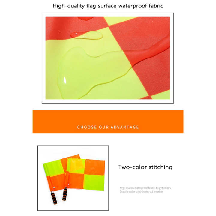 2x-soccer-referee-kit-football-checkered-soccer-flags-wallet-notebook-with-red-yellow-card-and-whistle