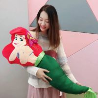 Disney Flounder Ariel The Little Mermaid Princess Plush Stuffed Dolls Cartoon Animation Kawaii Chubby Pillow Gift For Child Girl