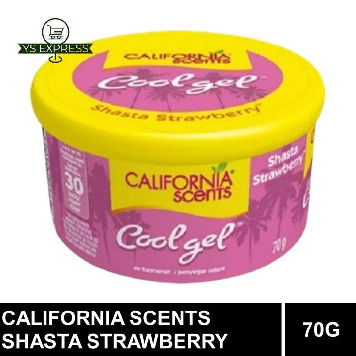 CALIFORNIA SCENTS Cool Gel Shasta Strawberry 70G Air Freshener Lazada