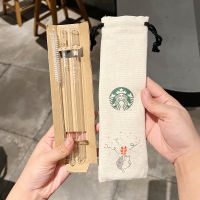 Starbuck แก้วฟางไต้หวันเม่น Gospel รีไซเคิลไม่ได้ทิ้งการป้องกันสิ่งแวดล้อมพร้อมหลอดแปรงถุงผ้าฟาง