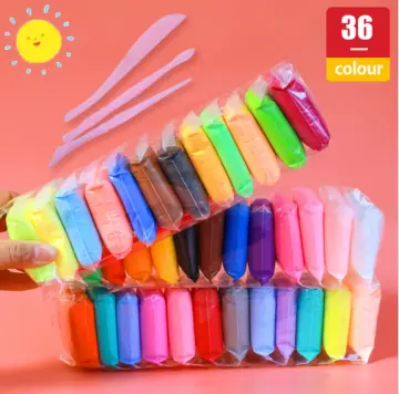 24 pcs Air Dry Clay with Tools, Lightweight Clay for Slime Clay