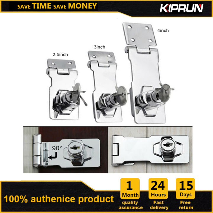 [Ready stock] KIPRUN Keyed Hasp Lock Twist Knob Keyed Locking Hasp ...
