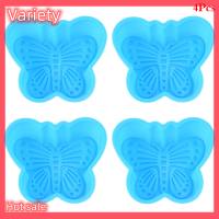 Variety ✨Hot Sale✨ 4pcs Butterfly Shape ซิลิโคนแม่พิมพ์คัพเค้กแม่พิมพ์อบ pjelly EGG Tart Mold