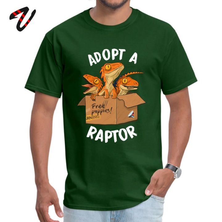 adopt-a-raptor-t-shirt-new-listing-men-tshirt-funny-cartoon-baby-t-rex-print-t-shirt-love-father-day-gift-clothes-free-shipping