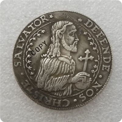 【CW】﹍  Poland : TALAR - CHRISTE Gedanensis DANZIG 1577 COPY commemorative coins-replica coins medal collectibles