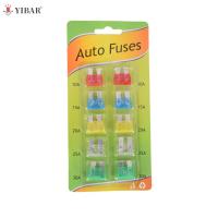 10PCS Car Insurance Insert 10-30A fuse 10-30A Trendy Car Fuse Insurance Pieces Set Durable Zinc Alloy Safety Film