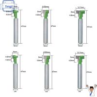 TENGJI ก้าน6มม. 6.35มม. เครื่องตัดมิลลิ่ง สะดวกสบายๆ T-SLOT เครื่องตัดแต่งขน ของใหม่ ดอกสว่านสลักเกลียวหกเหลี่ยม เครื่องมืองานไม้