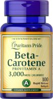 There is a small ticket natural carotene 100 softgels American Puritans Pride in stock