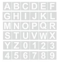 36pcs Alphabet Letter Stencil Number Template DIY Craft Large Art Project For Painting Shop Sign Wall Reusable Learning Drawing Rulers  Stencils