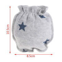 2022 Newborn Baby cotton boy blue hat caps set girl newborn baby mitten type of breathable s combination(0-6M)