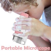 Pocket Microscope 80X-200X Zoom Microscope For Kids Light For Kids Boys And Girls Mini Nature Pocket Stemscope With Microscope I5N8