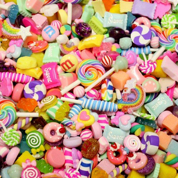 50-pcs-simulation-resin-candy-sugar-chocolate-cake-flatback-beads-for-diy-jewery-scrapbooking-decoration