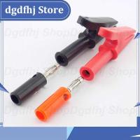 Dgdfhj Shop 4mm Banana Plug Probe Test electric Black Red Color Cable Alligator Clip Alligator Socket Insulated Diy Clips