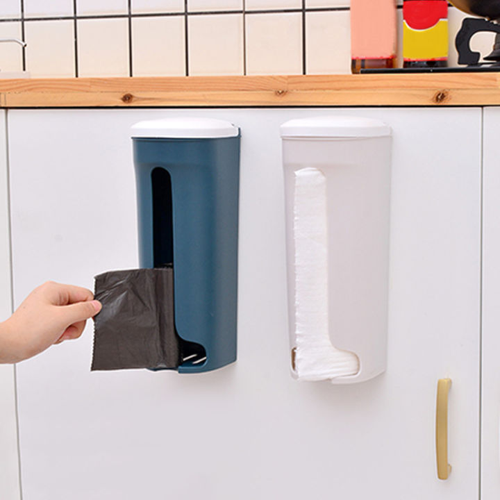 plastic-garbag-bag-holder-creative-kitchen-bathroom-accessories-wall-mounted-trash-bag-storage-box-cotton-pad-container-home