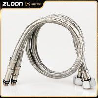 ZLOON304เบ็ดตกปลาเรืองแสงถักท่อแหลมก๊อกน้ำอ่างครัวเคาน์เตอร์ครัวอ่างล้างมือท่อสายยางร้อนและเย็นปากแหลมหัวหลอดเดี่ยว