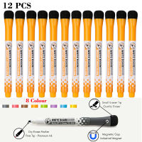 12 PcsLot Whiteboard Dry Erase Marker Pen Water 8 Colour Office Supplies for kid Painting With magnetic