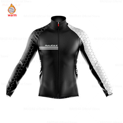 New Cycling Clothing New Team Winter Fleece Clothing Long Sleeve Jersey Set Raudax UNinform Thermal Skinsuit Ropa De Hombre 2021