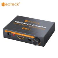 Neoteck ตัวแยกออดิโอ HDMI HDMI TO ออปติคอล Toslink SPDIF + ตัวแปลง HDMI 3.5 มิลลิเมตรสเตอริโออะแดปเตอร์แยกเสียงรุ่น HDMI 1.4 สนับสนุน 4 พัน X 2 พัน 3D - HDCP 2.0