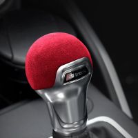 Alcantara Suede Car Gear Shift Head Cover Shifter Knob Trim Cap For Audi A3 Q2 Q2L S3 2014 2015 2016 2017 2018 2019 2020 2021