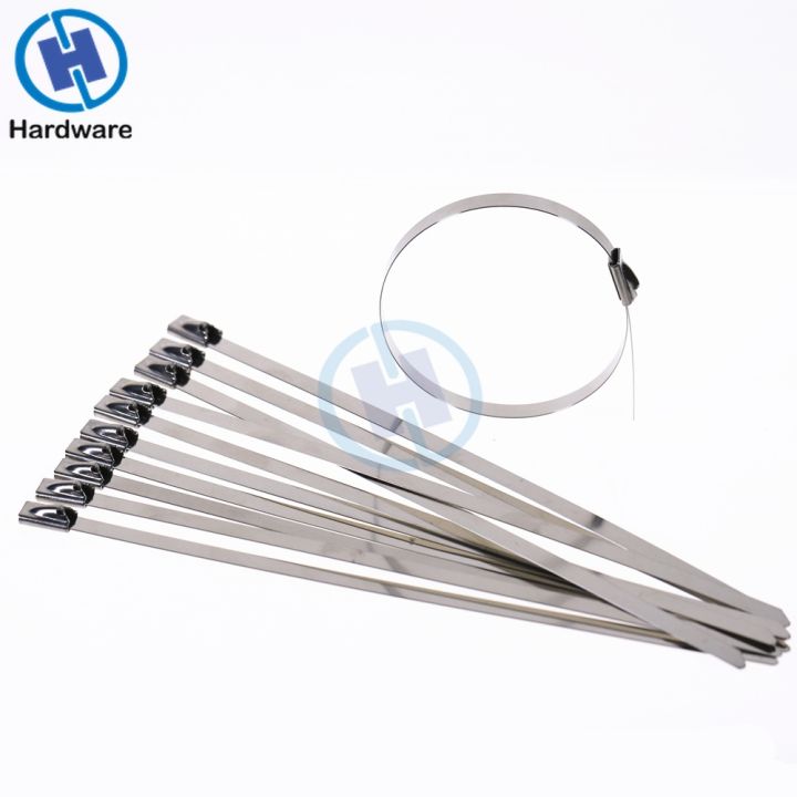 10pcs-stainless-steel-metal-cable-ties-tie-zip-wrap-exhaust-heat-straps-induction-pipe